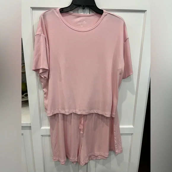 Papinelle NWOT Luxe Rib sof touch Tee & Boxer PJ set